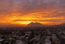 Monterrey, Mexico at sunset