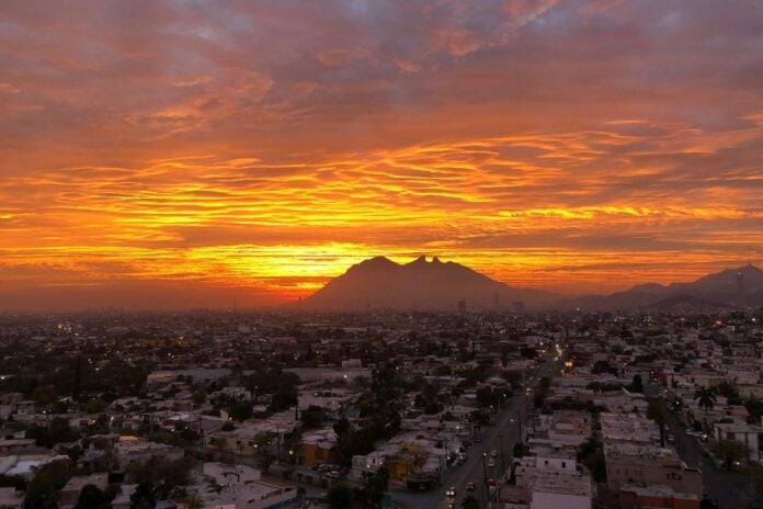 Monterrey, Mexico at sunset
