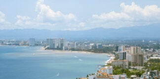 Image of the Puerto Vallarta skyline during daytime.