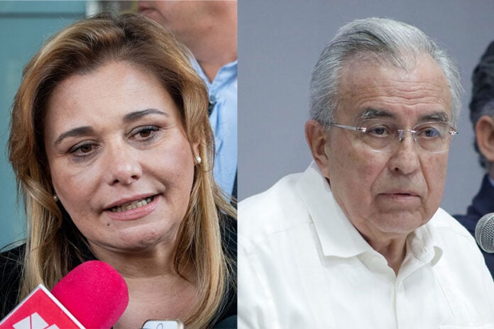 Maru Campos and Rubén Rocha
