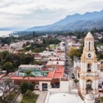 A view of the Magical Town of Ajijic on the shore of Lake Chapala