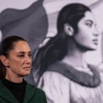 A portrait of President Claudia Sheinbaum