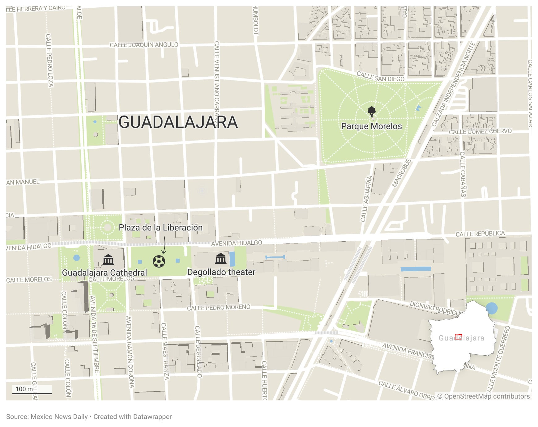 Guadalajara map