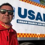 Julio Saldaña, of Guadalajara's elite Urban Search and Rescue team
