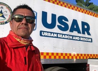 Julio Saldaña, of Guadalajara's elite Urban Search and Rescue team