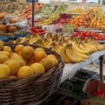 fruits and vegetables for sale