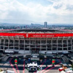 An aerial view of Azteca Stadium, re-labelled Mexico City Stadium ahead of the 2026 FIFA World Cup