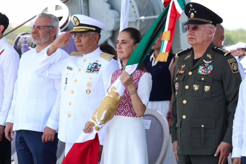 Mexican President Claudia Sheinbaum marking Dia de la Marina Nacional in Mexico on June 1, 2026