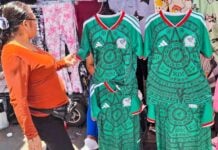 Mexico's team jerseys on sale