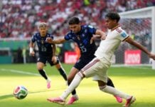 Lamine Yamal of Spain operates against Uruguay in the 2026 FIFA World Cup