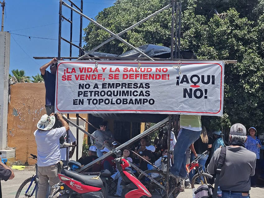 Topolobampo ammonia plant protests