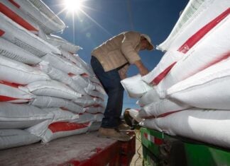bags of fertilizer