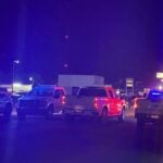 police cars near where an agent was killed in Mexicali