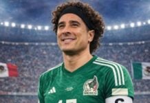 Guillermo Ochoa, legendary Mexican goalkeeper, in front of adoring fans
