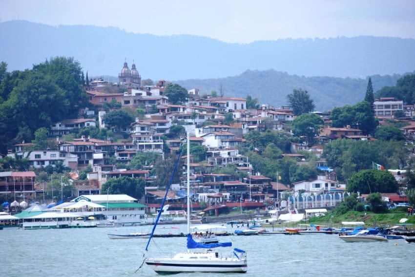 Lake Valle de Bravo in Mexico state.