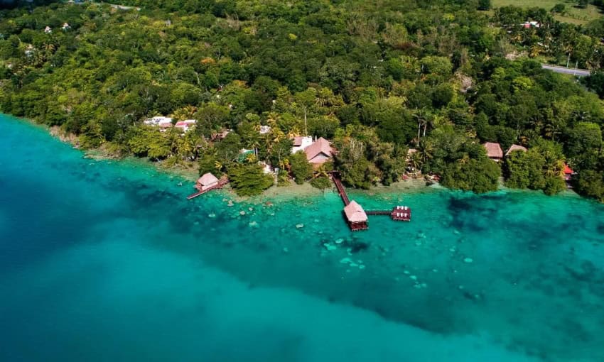 Rancho Encantado boutique hotel in Bacalar
