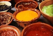 Spicy salsas in Mexico