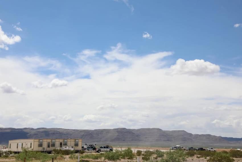 Construction site for Trump's newest border wall in West Texas
