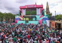 Thousands of fans turn out to watch World Cup games during Guadalajara's Fan Festival