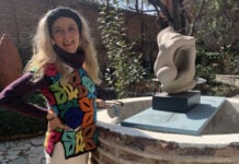 Rocío Sánchez in her garden, Guanajuato, Mexico
