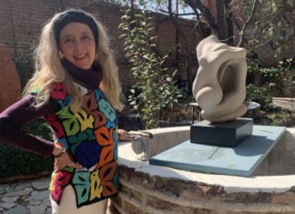Rocío Sánchez in her garden, Guanajuato, Mexico