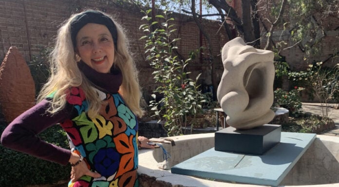 Rocío Sánchez in her garden, Guanajuato, Mexico