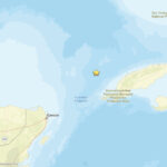 map of earthquake near Cuba