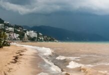 Puerto Vallarta as a storm approaches