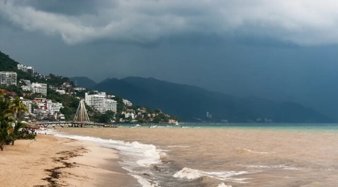 Puerto Vallarta as a storm approaches