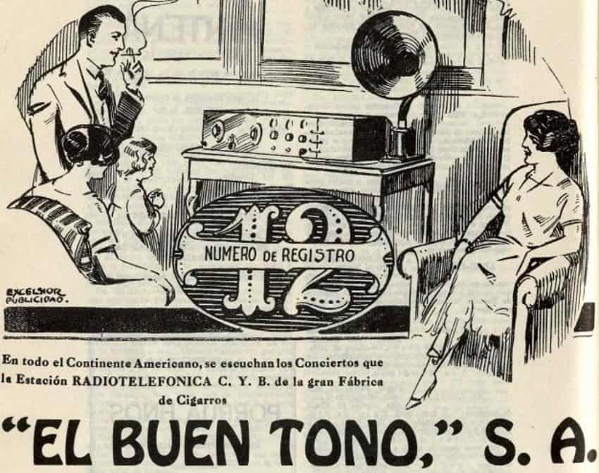 El Buen Tono cigarette advertisement