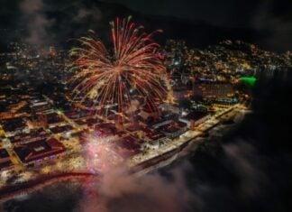 Fireworks over Puerto Vallarta