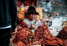 Candy vendor in Mexico