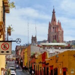 Streets and the parroquia of San Miguel de Allende