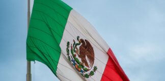 Mex flag pointed down