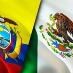 Ecuador and Mexico flags together