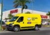 Mercado Libre van in front of SEARS store