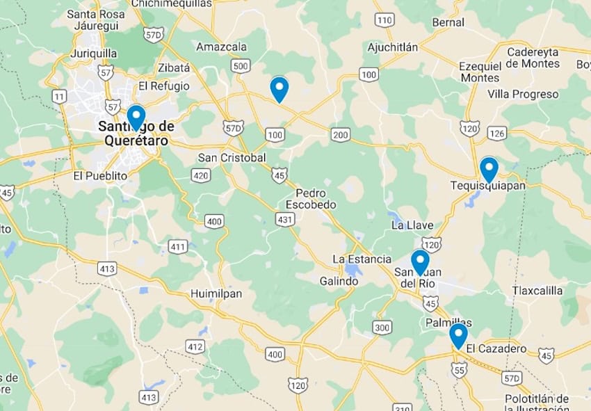 A planned 95.5 km bypass will improve traffic flow on Hwy 57 near Querétaro