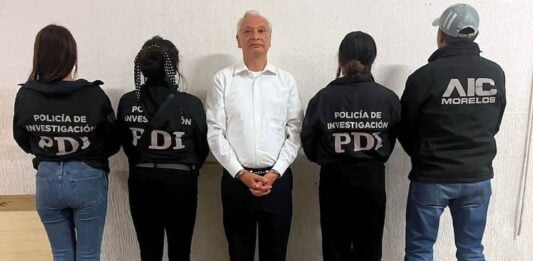 Víctor Rodríguez was arrested in the Narvarte neighborhood of Mexico City on Tuesday at 5:32 p.m. before he was officially booked in Cuernavaca.