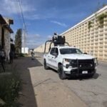 a National Guard truck in Zacatecas