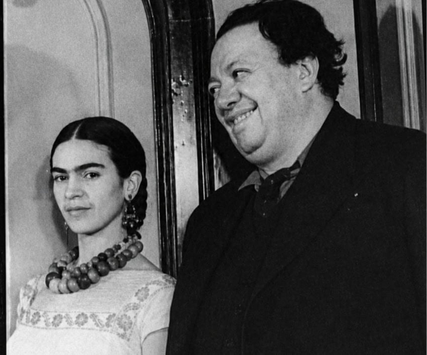 Frida Kahlo and Diego Rivera portrait