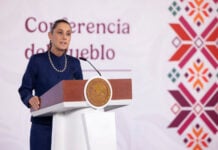 President Sheinbaum at her July 9 press conference