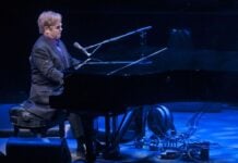 Elton John at the piano