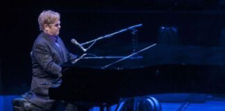Elton John at the piano