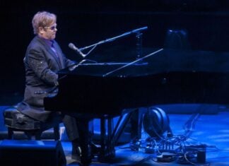 Elton John at the piano