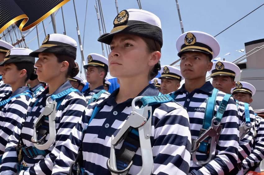 cadets on the Cuauhtémoc