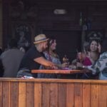 tourists in Rosarto restaurant