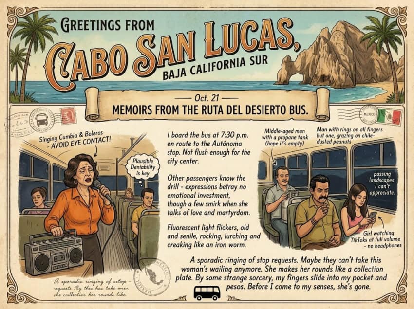 Postcards from Mexico: On a Ruta del Desierto bus bound for Cabo San Lucas