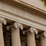 The US Treasury building