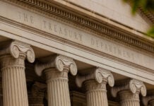 The US Treasury building