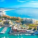 Cabo San Lucas Marina and bay beyond